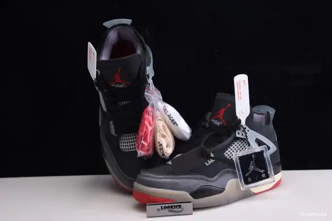 CV9388-001 Air x Off White Bred 4 Jordan Retro 0507